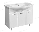 Тумба с раковиной Stella Polar Концепт 90 белый глянец с бельевой корзиной Тумба с раковиной Stella Polar Концепт 90 белый глянец с бельевой корзиной