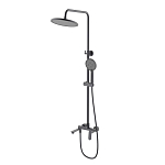 Душевая стойка Splenka S41.24.09 с изливом графит Душевая стойка Splenka S41.24.09 с изливом графит