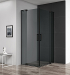 Душевой уголок Cezares SLIDER-AH-2-70/80-80/90-GRIGIO-NERO 80/90*70/80*195 профиль черный стекло тонированное без поддона Душевой уголок Cezares SLIDER-AH-2-70/80-80/90-GRIGIO-NERO 80/90*70/80*195 профиль черный стекло тонированное без поддона