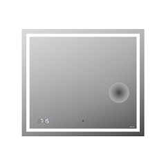 Зеркало AM.PM Gem 80 с Led подсветкой, часами и косметическим зеркалом