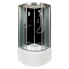 Душевая кабина Deto B10S Black 100х100х220 с электрикой Душевая кабина Deto B10S Black 100х100х220 с электрикой