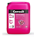 Грунтовка Ceresit CT 17 Pro глубокого проникновения морозостойкая 10л Грунтовка Ceresit CT 17 Pro глубокого проникновения морозостойкая 10л